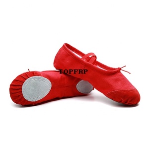 Zapatos de Ballet con Suela de Cuero Rojo de China - Product Image 1