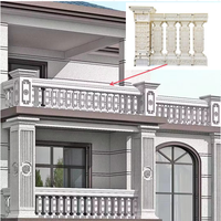Moule en béton de main courante décorative en plastique de produit ménager chinois pour la clôture de balcon de jardin