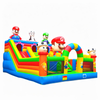 Castillo Inflable Personalizado con Temática Deportiva, Logotipo y Color a Elección, Casa de Brinco Inflable de PVC de 0.55mm para Niños