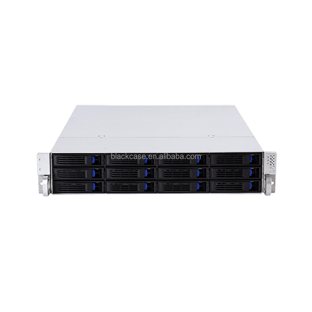 BLACKCASE OEM ATX Steel Rack Server Chassis with 12 Hot-Swappable Bays USB Ports Fan in Stock for NAS & Storage Solutions