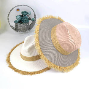 Sombrero de Paja de Ala Ancha para Mujer, para Viajes al Aire Libre, Verano, Protección Solar, Estilo Fedora, Panamá, Playa - Product Image 4