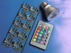 Đèn LED Rọi 3W RGB E27/E14/MR16/B22/GU5.3 Mới Đèn Bóng Đèn 16 Màu + 24 Phím Điều Khiển Từ Xa IR - Product Image 3