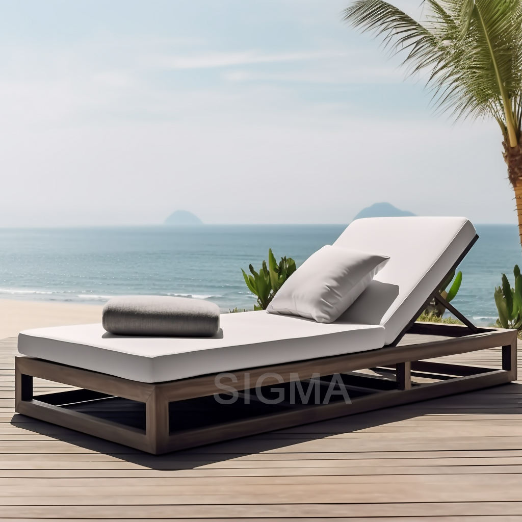 outdoor patio furniture  sofa aluminum daybed adjustable chaise garden lounge