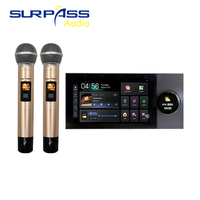 Écran de contrôle central intelligent PW730TK de 7 pouces avec hôte de musique de fond, bouton de réglage de la gradation et de la couleur et microphone sans fil