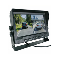 Moniteur de véhicule étanche 7 pouces, double canal, 1080P, détection d'angle mort BSD, caméra de recul HD pour camion et fourgonnette