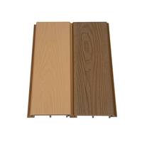 Azulejos de techo para exteriores Panel de techo de PVC ASA Revestimiento de pared exterior impermeable con grano de madera 3D