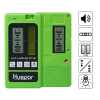 Huepar LR-5RG Niveau électronique de nivellement vertical et horizontal pour faisceau laser rouge et vert, détecteur de niveau laser