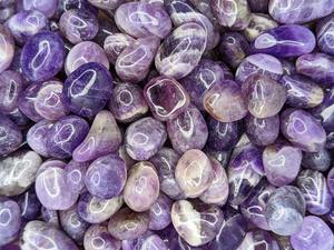 Vente en gros Agate de haute qualité faite à la main Pierre précieuse Améthyste Pierre dégringolée polie Cristal d'amour naturel Pierre semi-précieuse Artisanat - Product Image 4