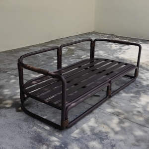 طقم أثاث خارجي عصري من الألومنيوم بتصميم نورديك، أريكة للاسترخاء في الشرفة أو حمام السباحة أو الحديقة أو الفنادق أو الفناء، مع كرسي استلقاء للتشمس - Product Image 4