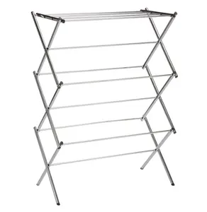3-Tier Basics Foldable Laundry Rack for Air Drying Clothing - 41.8 x 29.5 x 14.5