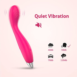 Silicone Personal Massager Finger Vibrator Rechargeable Clitoral Nipple Stimulator, Waterproof Adult Sex Toy for Women or Couple - Product Image 1