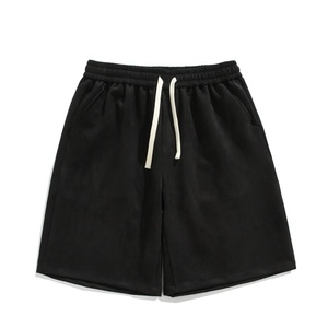 TKAN121D New Style Men's Fashion Breathable Elastic Waist Loose Solid Color Mid Waist Shorts Custom Design <b>Blank</b> Logo Graphic - Product Image 2
