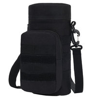 Pochette pour bouteille d'eau tactique en polyester unisexe, personnalisée en usine, pliable, MOLLE, camouflage, sac bandoulière pour gourde