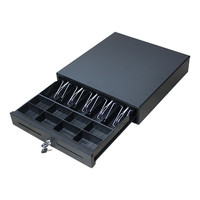 Caisse enregistreuse POS, tiroir-caisse en métal avec interface RJ11/RJ12, serrure à clé à 3 positions, tension 12V/24V pour utilisation en supermarché et restaurant