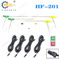 Antena Film HF201 Kuning 2 Hijau 2 Komunikasi 2 untuk Kabel ISDBs TV, Stereo Mobil Nissan Jepang