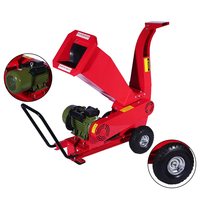 Déchiqueteuse mobile électrique industrielle AOYU CE 220V, moteur 4.0KW, durable, diamètre 70mm, pour le déchiquetage des branches de bois