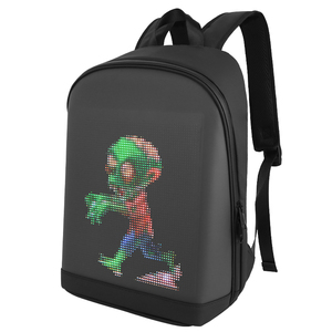 Sac à dos LED en nylon pour motocyclistes Sac de charge USB avec accessoire d'affichage de messages avec affichage <span class=keywords><strong>Gif</strong></span> unique - Product Image 4