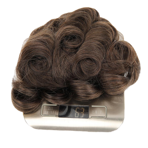Toupee de Cabello Humano Natural Chino Suave para Hombre, Venta al por Mayor de Fábrica China, Ondulado, Nudos Invisibles, Toupee con Frente de Encaje para Hombre - Product Image 6
