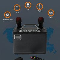 Haut-parleur Bluetooth extérieur portable facile à utiliser, prix de gros d'usine, 80 W, fonction anti-bruit, avec double microphone