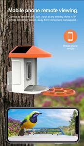 Comedero para pájaros al aire libre con cámara pájaro visión remota AI alimentador <span class=keywords><strong>de</strong></span> pájaros captura fotos videos jardín alimentador <span class=keywords><strong>de</strong></span> pájaros inteligente - Product Image 5