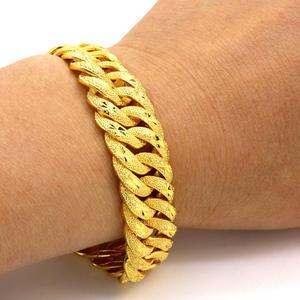 Pulsera <span class=keywords><strong>de</strong></span> muñequeras <span class=keywords><strong>de</strong></span> 15mm <span class=keywords><strong>de</strong></span> ancho chapada en oro Real, joyería <span class=keywords><strong>de</strong></span> estilo Hip Hop <span class=keywords><strong>Rock</strong></span> sólido para hombre <span class=keywords><strong>con</strong></span> circón para regalo - Product Image 5