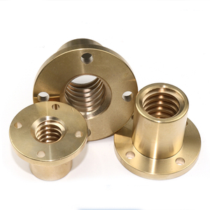 Pièces de machine TR5 Vis trapézoïdales en acier inoxydable de 16 mm avec écrou en bronze et écrou en POM - Product Image 4
