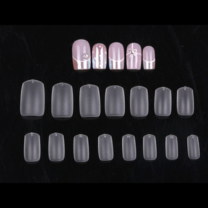 TSZS Clair <span class=keywords><strong>Faux</strong></span> <span class=keywords><strong>Ongles</strong></span> Conseils Doux Gel Conseils Semi-mat <span class=keywords><strong>Capsules</strong></span> Carré Pleine Couverture Artificielle <span class=keywords><strong>Faux</strong></span> <span class=keywords><strong>Ongles</strong></span> Extension - Product Image 3