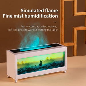 Upgraded Fireplace Flame <b>Humidifier</b> Bedroom Lasting Fragrance Machine Simulated Flame Aromatherapy Machine Household Fireplace - Product Image 5