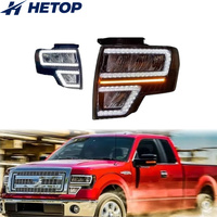 Phares LED HETOP pour Ford F150 Raptor 2009-2014, avec DRL, Plug and Play, et accessoires de réflecteur