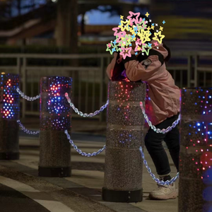 Driveway geçit Led ışık engelleyici doğal granit barikat taş yolu baba - Product Image 6