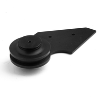 WEKIS Kit de quincaillerie moderne pour mini porte de grange Capacité de 50lb Miroirs Pare-soleil Volets d'angle Consoles de divertissement Vis facile