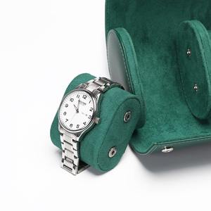 Custom Logo Embossed Black PU Leather Watch Winder <b>Roll</b> 2 Slots Travel <b>Jewelry</b> Case Box with Velvet Durable Watch Case <b>Roll</b> - Product Image 6