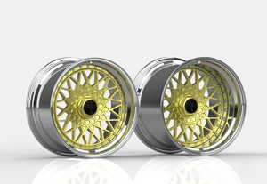 Cerchi Forgiati Personalizzati in 3 Pezzi, 5x120 5x130, da 7J a 12J, Design a Raggi, Adatti per BMW, Porsche, <span class=keywords><strong>Volkswagen</strong></span> e Honda Finitura in Oro - Product Image 5