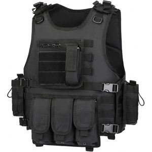 Chaleco Táctico BSCI con Bolsa de Pecho, Negro, Poliéster 600D, Ajustable, Personalizado, Arnés de Pecho para Radio, Bolsa Frontal - Product Image 3