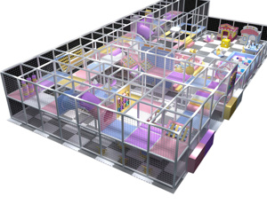 Hot Sale High Quality Custom Design Security Ball Pit <b>Trampoline</b> Role Play Indoor Playground Equipment for Kids - Product Image 4