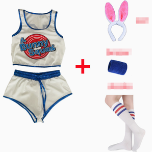 <strong>Lola</strong> Cos <strong>Bunny</strong> Cosplay <strong>Costume</strong> Space <strong>Lola</strong> <strong>Bunny</strong> Rabbit Disguise Woman Sexy Basketball Jersey Halloween for Women Adults - Product Image 1