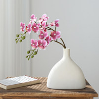 Bunga Artifisial Berkualitas Tinggi Mini Multi-warna DIY Batang Anggrek Phalaenopsis Buket Bunga Pernikahan Hiasan Tengah untuk Dekorasi Rumah