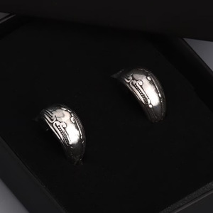 Orecchini vintage con motivo inciso per donna, orecchini alla moda in stile etnico, gioielli eleganti per tutti i giorni - Product Image 3