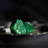 TANGZUWANER 2 Jade Dragon Edition 10 mm PET Single Dynamic In-Ear-Kopfhörer, 1,2 m Kabel, Silikon-Aufbewahrungstasche, Sancai Wide Bore