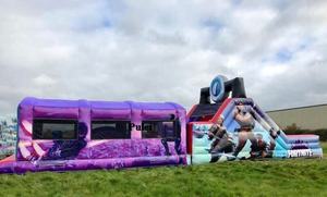 Course d'obstacles géant <span class=keywords><strong>Fortnite</strong></span> Course d'obstacles à la Course verticale, Course d'obstacles gonflable Course d'obstacles commerciale à rebond - Product Image 2