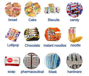 Máquina Empacadora Automática Multifuncional HTL-280 para Envasado Manual de Snacks, Galletas, Barras de Chocolate - Product Image 6