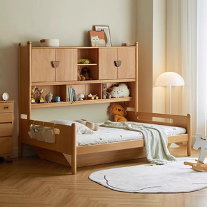 <span class=keywords><strong>Lit</strong></span> enfant en bois de hêtre massif avec rangement, <span class=keywords><strong>lit</strong></span> double avec bibliothèque, <span class=keywords><strong>lit</strong></span> plateforme avec rangement relevable pour garçons et filles, naturel - Product Image 5