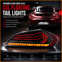 Para BMW Z4 E89 2009-2016, Conjunto de Luces Traseras de Coche con Animación Dinámica LED Secuencial, Estilo M4 CSL, Color Negro Ahumado