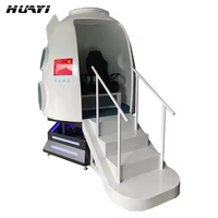 Simulateur de vol pour deux personnes, Chaise de sport d'intérieur, Réalité virtuelle, Cabine sans pesée type vaisseau spatial Shenzhou, pour Parc à thème et Centre commercial