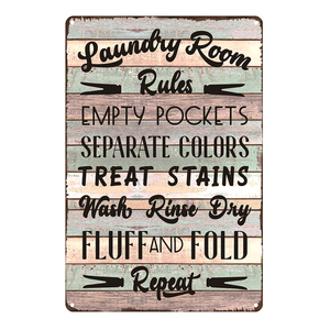 <span class=keywords><strong>Plaque</strong></span> en métal pour le linge, Vintage, Pub, étain, <span class=keywords><strong>Plaque</strong></span>, décor mural pour Bar, Pub, Club, homme, Cave, assiettes décoratives, SH006 - Product Image 2