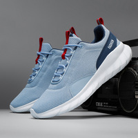 Chaussures de sport pour hommes tendance 2026, en maille respirante, couleur unie, décontractées, antidérapantes, semelle souple, pour activités de plein air