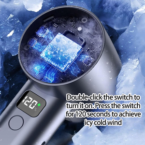Rechargeable Fan Factory Table Stand Air <b>Cooler</b> Digital Display Handheld Portable Turbo Fan Outdoor <b>Small</b> Electric Fan Gift - Product Image 4