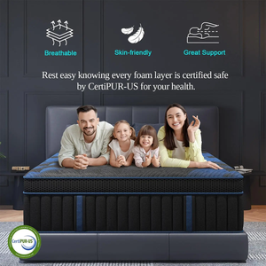 Cooling Contemporary Foam Mattress Twin Size Medium Soft Orthopedic Hybrid Bed Quilted Cotton Fabric Cover 30cm Thickness - Product Image 2