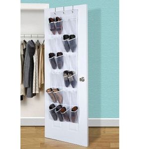 High Quality Service Dust Proof <b>Hook</b> <b>Shoes</b> Bags Laminated Non Woven Hanging Storage Bags Behind Doors Set 10L Capacity - Product Image 1