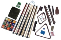Kit aksesori Billiard bagian akhir 24 buah